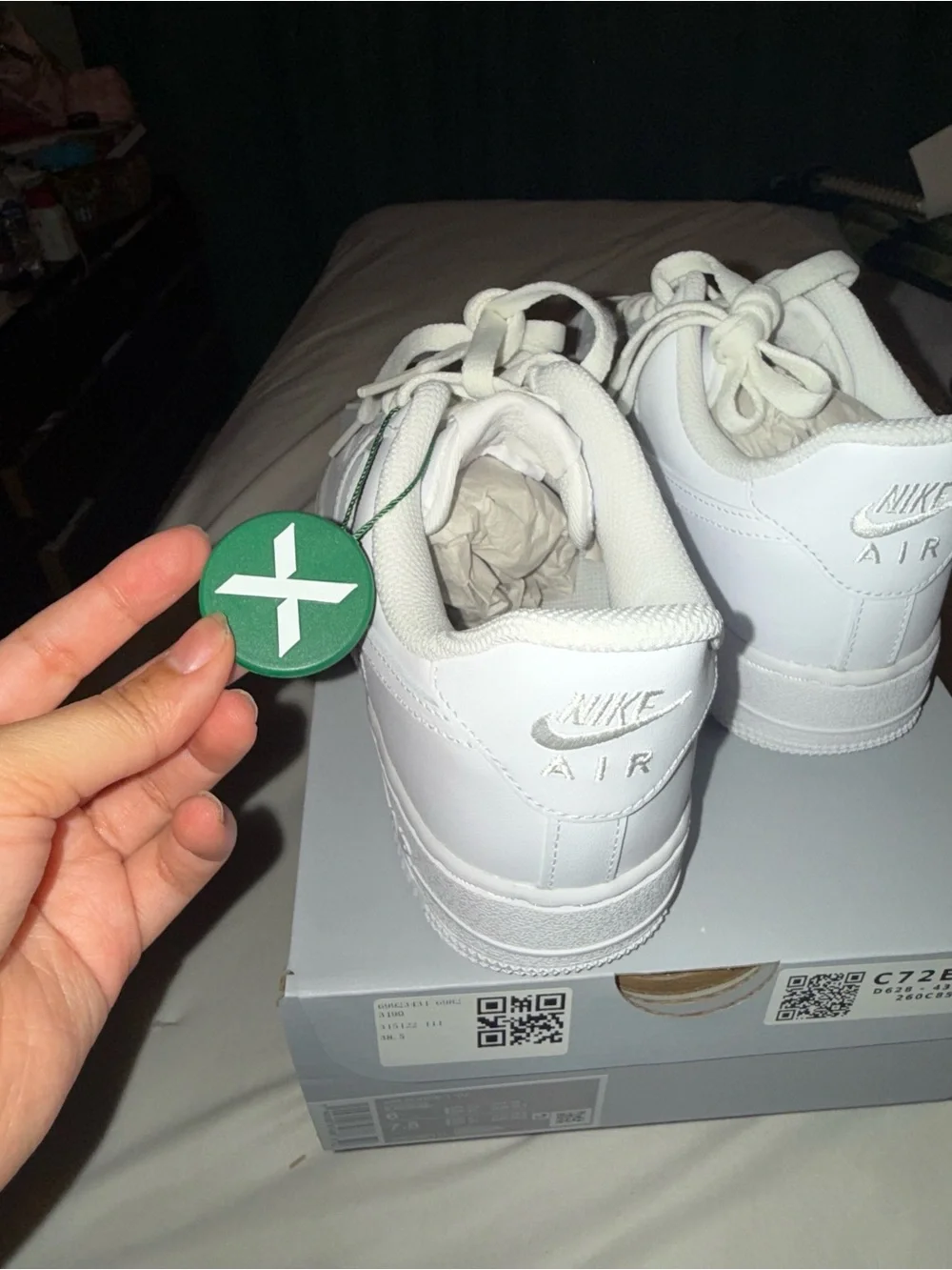Nike Kids White Low-Top Leather Sneakers